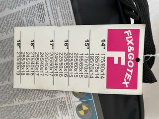 Fundas textiles nieve FIX&GOTEX sin usar