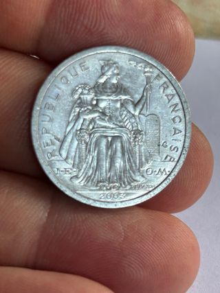 Moneda 2 Francos Polinesia Francesa