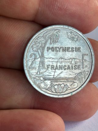 Moneda 2 Francos Polinesia Francesa