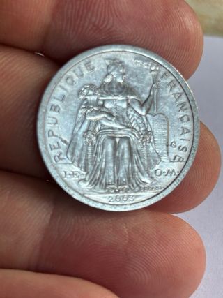 Moneda 2 Francos Polinesia Francesa