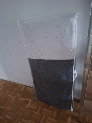 Cuna de bebé KIDIZ 3 en 1 Gris + colchón