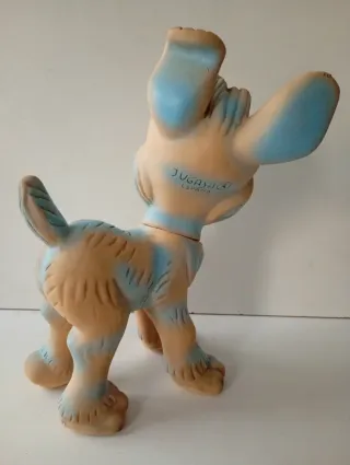 Muñeco de goma perro vintage jugasa