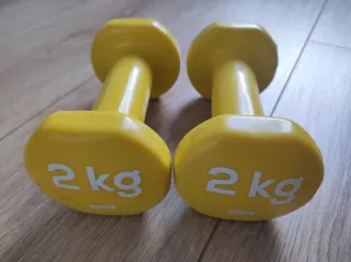 Pesas Mancuernas vinilo fitness 1kg, 2kg, 3kg