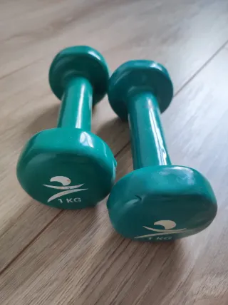 Pesas Mancuernas vinilo fitness 1kg, 2kg, 3kg