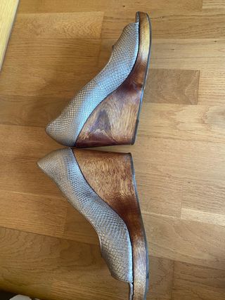 zapato punta abierta