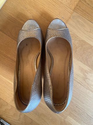 zapato punta abierta