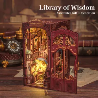 Puzzle 3D Madera Library of Wisdom