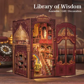 Puzzle 3D Madera Library of Wisdom
