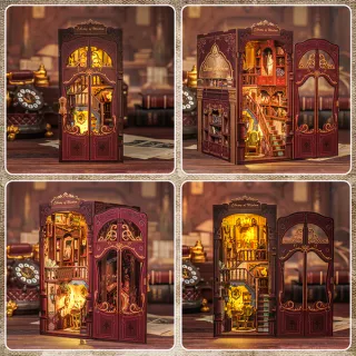 Puzzle 3D Madera Library of Wisdom