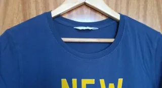 Camiseta H&M New State Azul Marino Talla XS