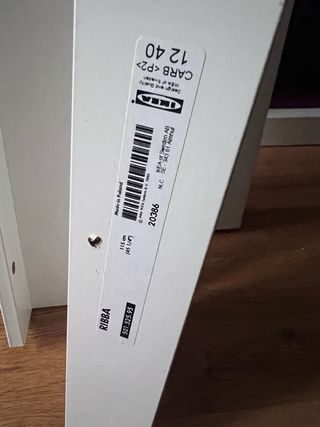 Set Balda Lack y Ribba en Blanco