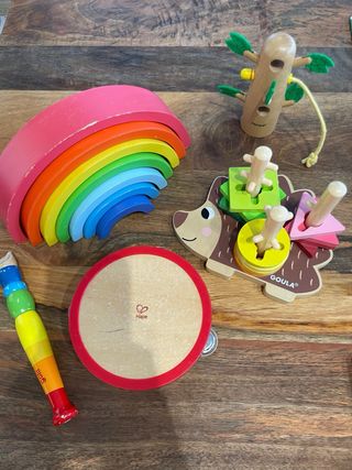 Lote Juguetes Madera Hape Janod Goula