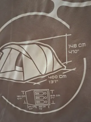 Tienda de campaña 400x215x148 cm