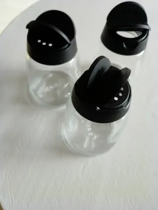 Set de 3 especieros de vidrio