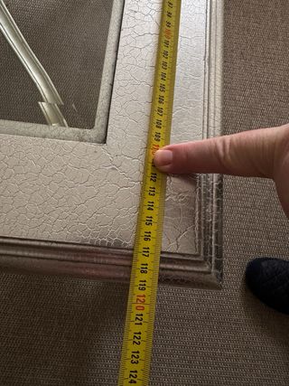 Mesa de centro madera y cristal plateada