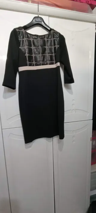 Vestito Coconuda nero e beige