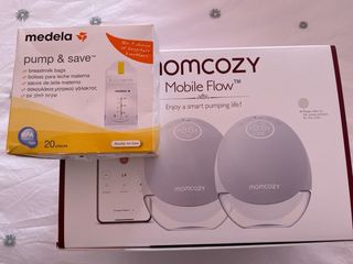 Sacaleches Momcozy Doble Gris Autonomo