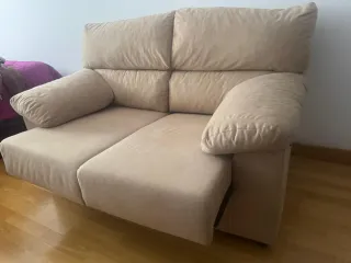 Sofá de 2 plazas beige