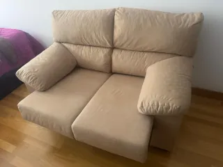 Sofá de 2 plazas beige