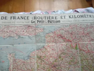 Mapa de Francia Routier et Kilométrique