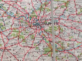 Mapa de Francia Routier et Kilométrique