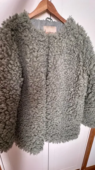 Chaqueton Pelo Pull&Bear Verde Talla L