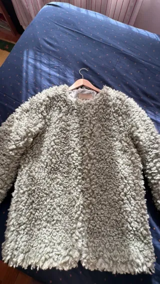 Chaqueton Pelo Pull&Bear Verde Talla L