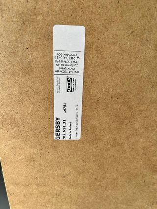 Estantería GERSBY IKEA Blanca 60x180 cm