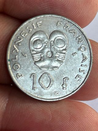 Moneda Polinesia Francesa 10 Francos