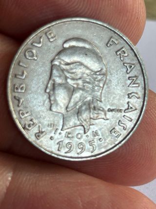 Moneda Polinesia Francesa 10 Francos
