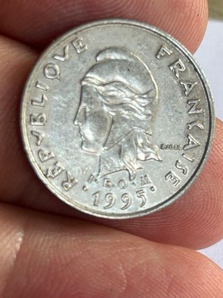 Moneda Polinesia Francesa 10 Francos