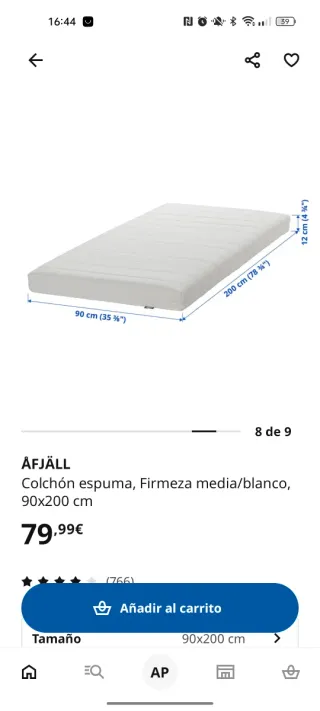 Cama nido Ikea con cajones y colchones