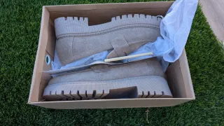 Zapatos mocasines beige