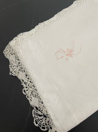 2 Juegos de Cama Hilo Blanco bordado