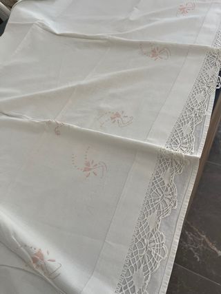 2 Juegos de Cama Hilo Blanco bordado