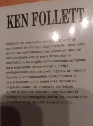 2 libros Ken Follett (Español)