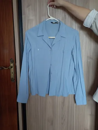 Camisa formal azul talla 42