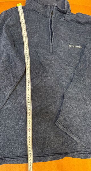 Jersey Columbia Azul 1/4 cremallera talla L