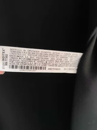 Chaleco largo Zara Talla S