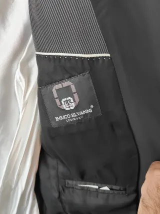 Traje Novio Enrico Silvani Gris Talla M