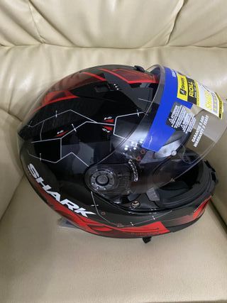 Casco Shark RIDILL Negro/Rojo