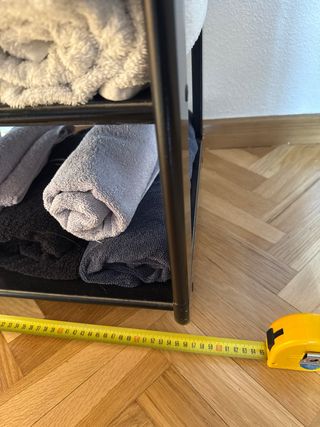 Estantería con ruedas madera y metal