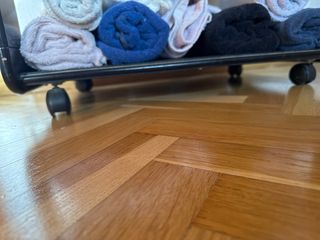 Estantería con ruedas madera y metal