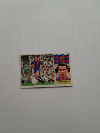 Cromos Fútbol Julio Alberto Barça 86/87
