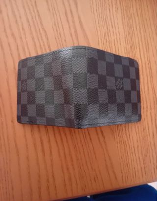 Portafoglio Louis Vuitton nero a scacchi