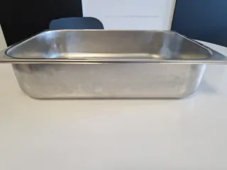 Lote 12 Cubetas Acero Inoxidable Tamaño 26x36 cm