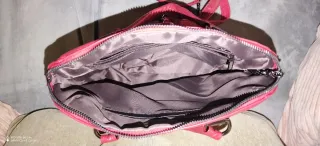 Bolso Mochila Rojo Burdeos