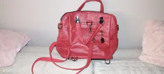 Bolso Mochila Rojo Burdeos