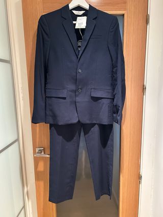 Traje niño H&M azul marino talla 13-14 NUEVO 100%