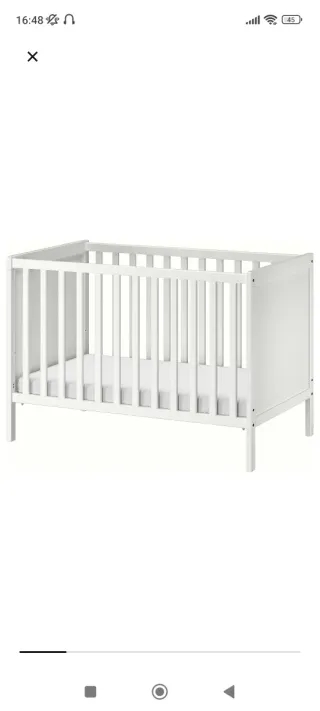 Cuna IKEA Sundvik Blanca